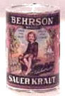 Dollhouse Miniature Behrson Sauerkraut (2Lb Can)